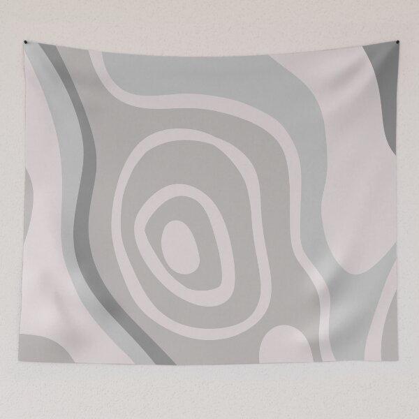 Item preview, Colorful Liquid Swirl Abstract Maximalist Pattern Retro Aesthetic Groovy Style Taupe designed and sold by scorpiolane.