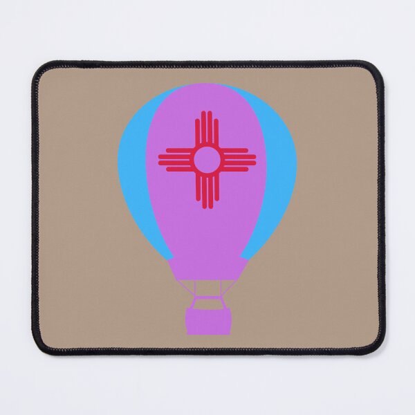Item preview, New Mexico Flag Hot Air Balloon - Blue & Purple designed and sold by LatterDaze.
