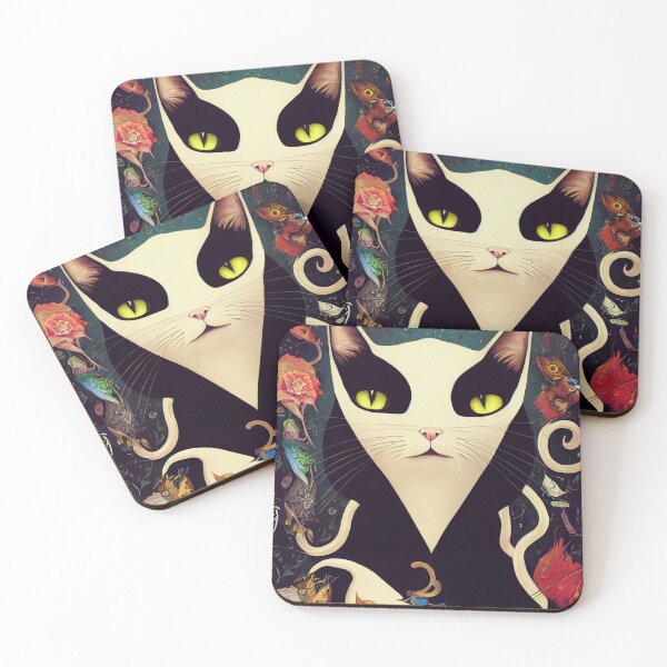 Item preview, Cat in the magic garden designed and sold by keyd-studio.