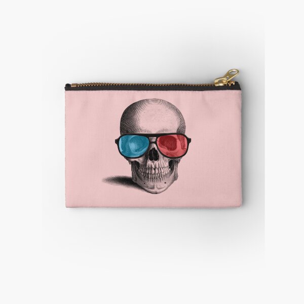 Item preview, Cool 3D glasses skull (pink) designed and sold by Madame Memento.
