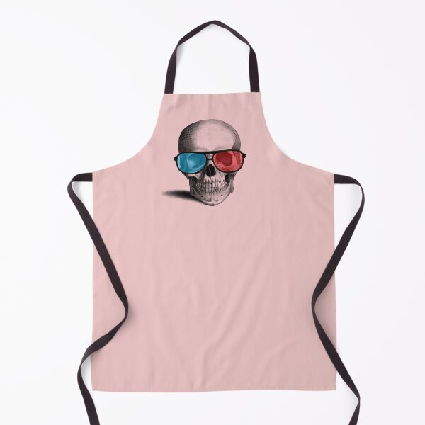 Item preview, Cool 3D glasses skull (pink) designed and sold by Madame Memento.
