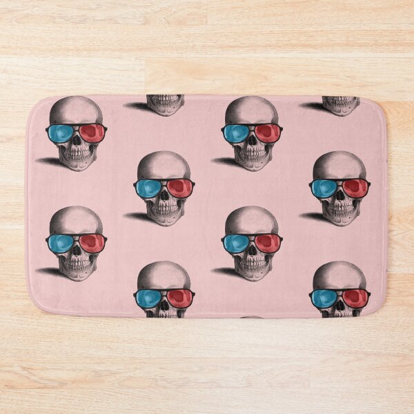 Item preview, Cool 3D glasses skull (pink) designed and sold by Madame Memento.