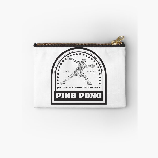 Item preview, Vintage art badge Table tennis Ping Pong: Let's Bounce! Settle for nothing but the best designed and sold by scribblelife.