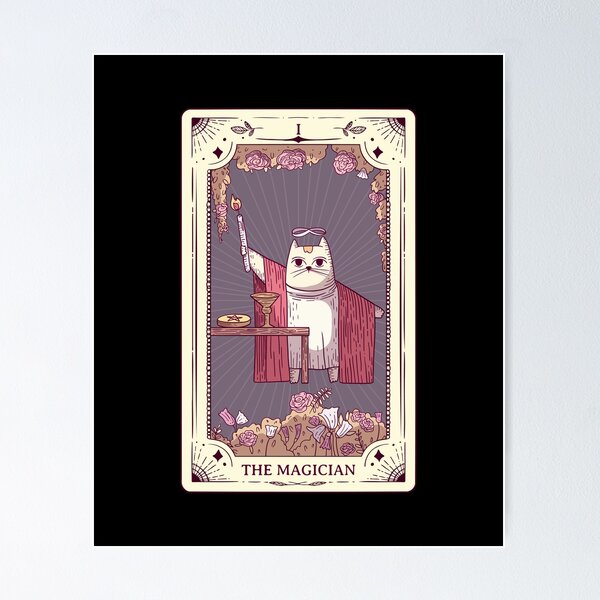 Item preview, Cat Tarot Card Magician designed and sold by DAGHO.
