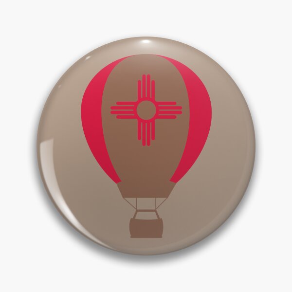 Item preview, New Mexico Flag Hot Air Balloon - Brown & Red designed and sold by LatterDaze.