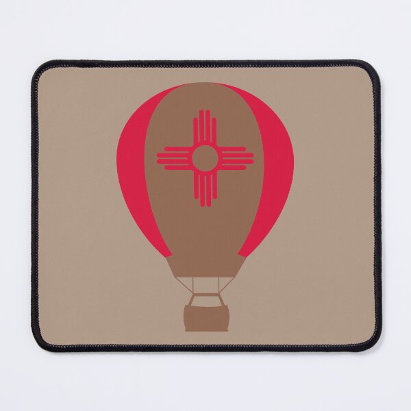 Item preview, New Mexico Flag Hot Air Balloon - Brown & Red designed and sold by LatterDaze.