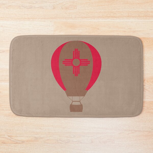 Item preview, New Mexico Flag Hot Air Balloon - Brown & Red designed and sold by LatterDaze.