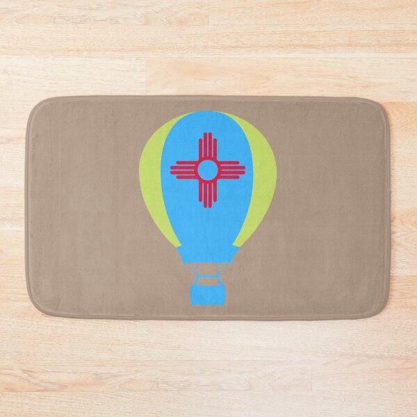 Item preview, New Mexico Flag Hot Air Balloon - Green & Blue designed and sold by LatterDaze.