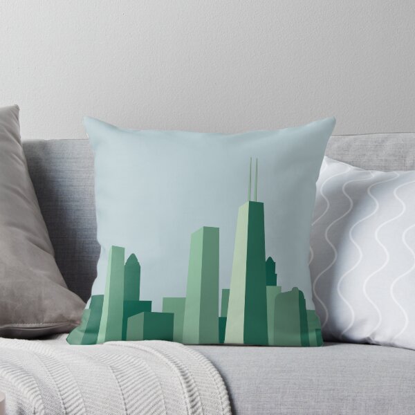 Item preview, Chicago Skyline (Green) designed and sold by rachgoodman21.