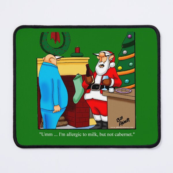 Item preview, Funny Spectickles Christmas Cabernet Wine Cartoon Humor designed and sold by abbottoons.