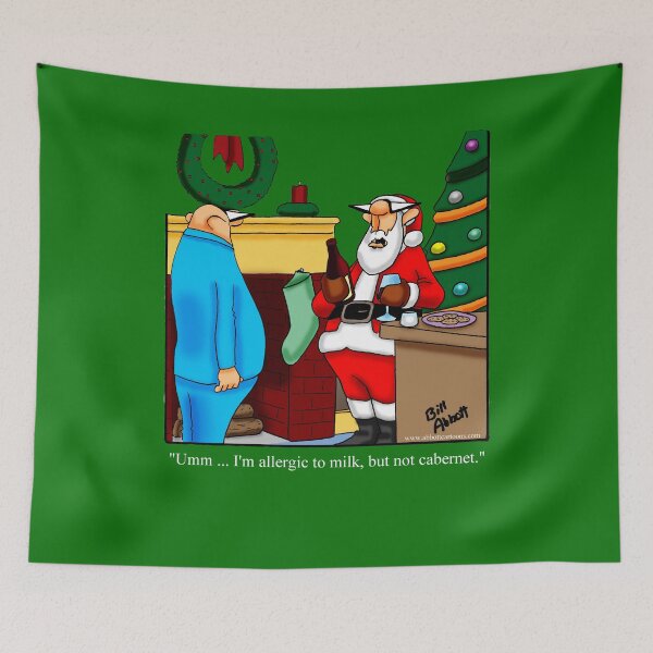 Item preview, Funny Spectickles Christmas Cabernet Wine Cartoon Humor designed and sold by abbottoons.