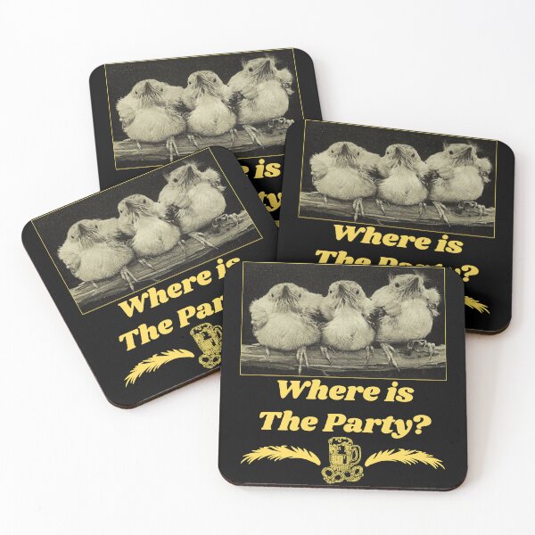 Item preview, Where is the Party? - Chicks T-shirt design designed and sold by Ridiculam Toga.