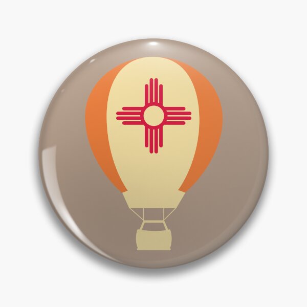 Item preview, New Mexico Flag Hot Air Balloon - Orange & Yellow designed and sold by LatterDaze.