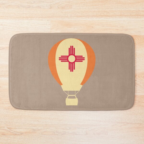 Item preview, New Mexico Flag Hot Air Balloon - Orange & Yellow designed and sold by LatterDaze.
