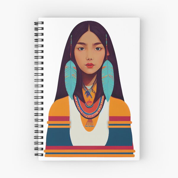 Item preview, Native american girl designed and sold by kosmicwoman.