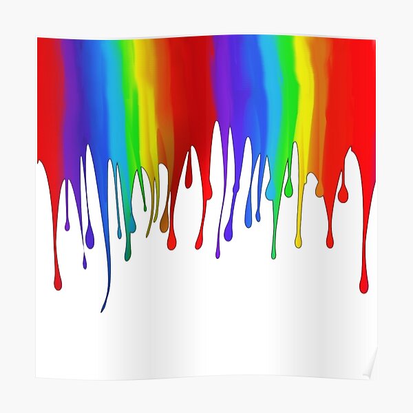 Kanworse Rainbow Colors of Paint Dripping with Clipping Path Canvas Print  Wallpaper Wall Mural Self …See more Kanworse Rainbow Colors of Paint