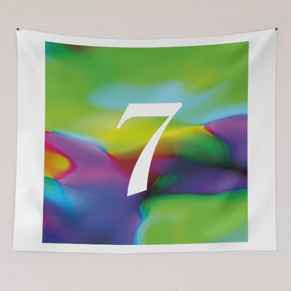 Item preview, Alphabet Flower Power "7" designed and sold by Hell-Prints.