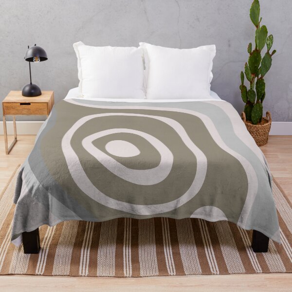 Item preview, Colorful Liquid Swirl Abstract Maximalist Pattern Retro Aesthetic Groovy Style Muted Green designed and sold by scorpiolane.