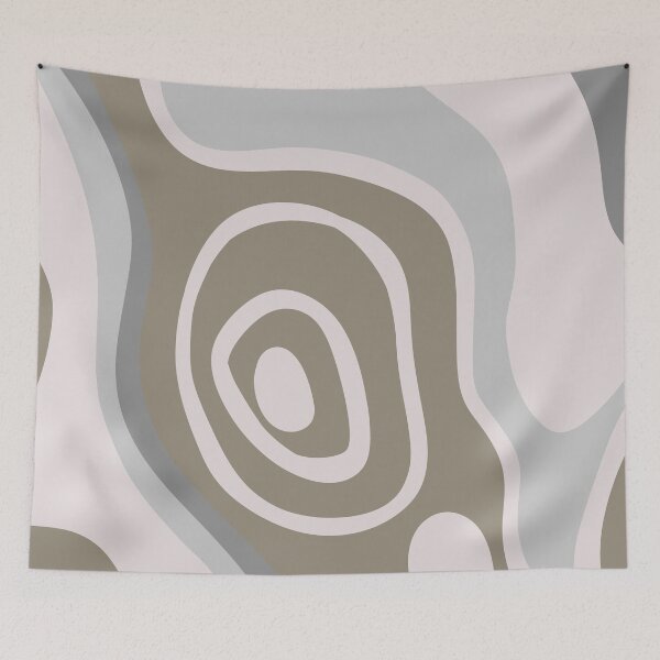 Item preview, Colorful Liquid Swirl Abstract Maximalist Pattern Retro Aesthetic Groovy Style Muted Green designed and sold by scorpiolane.