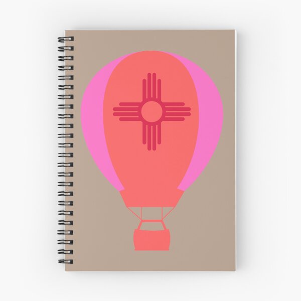 Item preview, New Mexico Flag Hot Air Balloon - Pink & Red designed and sold by LatterDaze.