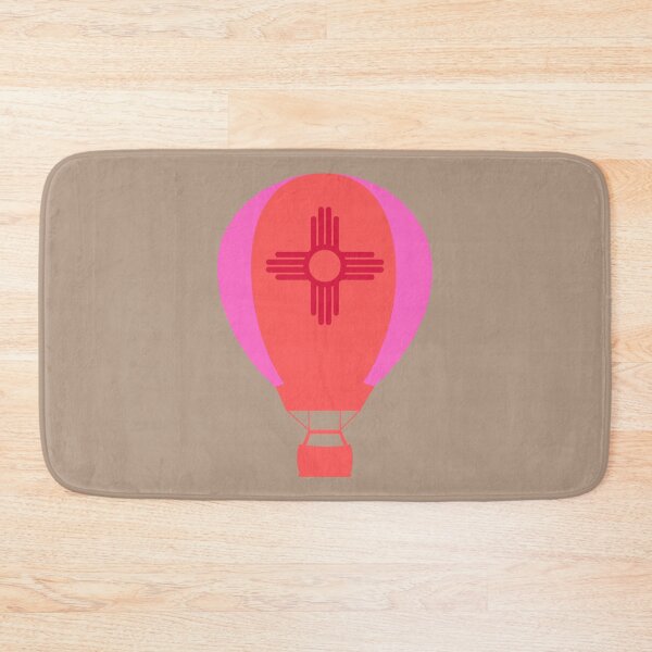 Item preview, New Mexico Flag Hot Air Balloon - Pink & Red designed and sold by LatterDaze.