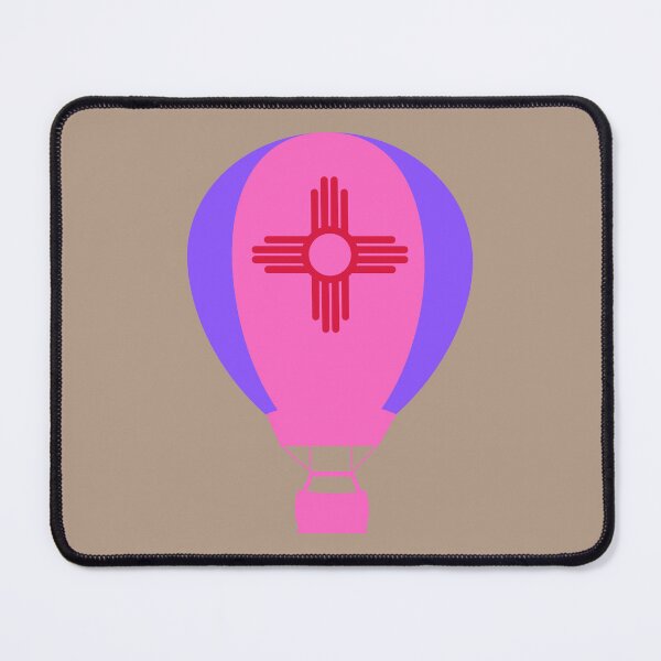 Item preview, New Mexico Flag Hot Air Balloon - Purple & Pink designed and sold by LatterDaze.
