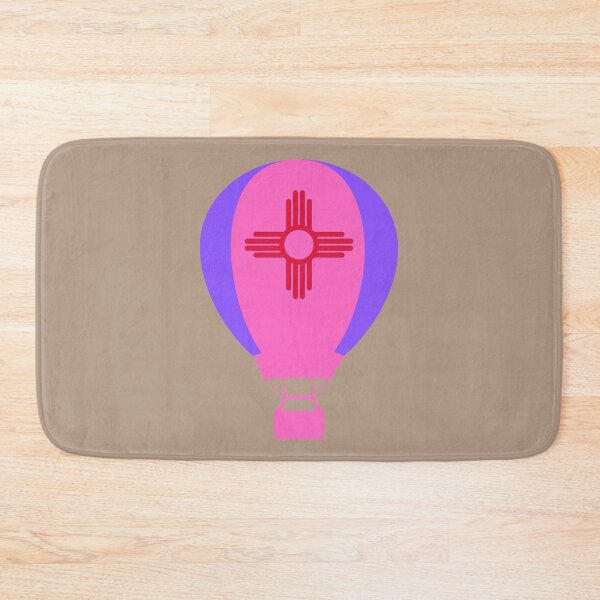 Item preview, New Mexico Flag Hot Air Balloon - Purple & Pink designed and sold by LatterDaze.