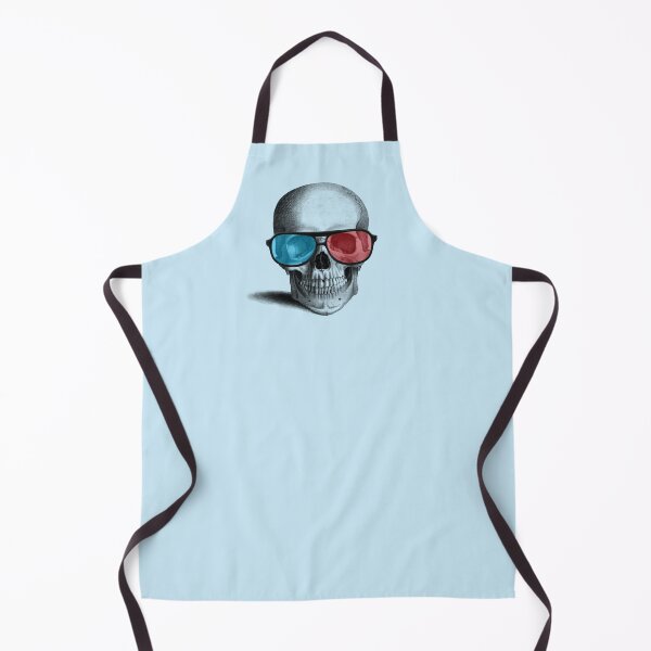 Item preview, Cool 3D glasses skull (blue) designed and sold by Madame Memento.