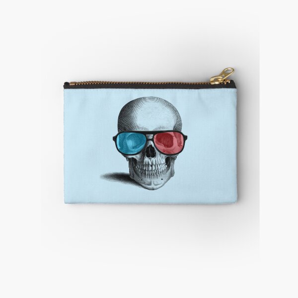 Item preview, Cool 3D glasses skull (blue) designed and sold by Madame Memento.