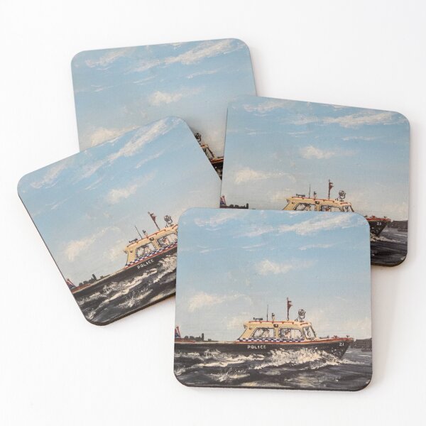 Item preview, POLICE BOAT OLD TYPE SINGLE SCREW designed and sold by Mackenzie Moulton International Artist .