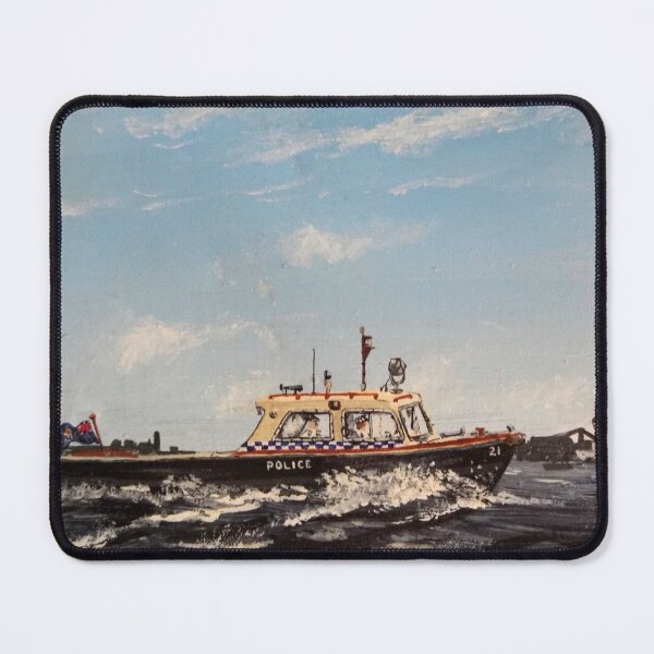 Item preview, POLICE BOAT OLD TYPE SINGLE SCREW designed and sold by Mackenzie Moulton International Artist .