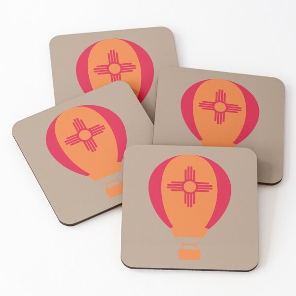 Item preview, New Mexico Flag Hot Air Balloon - Red & Orange designed and sold by LatterDaze.
