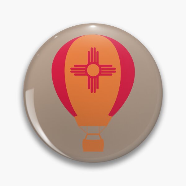 Item preview, New Mexico Flag Hot Air Balloon - Red & Orange designed and sold by LatterDaze.