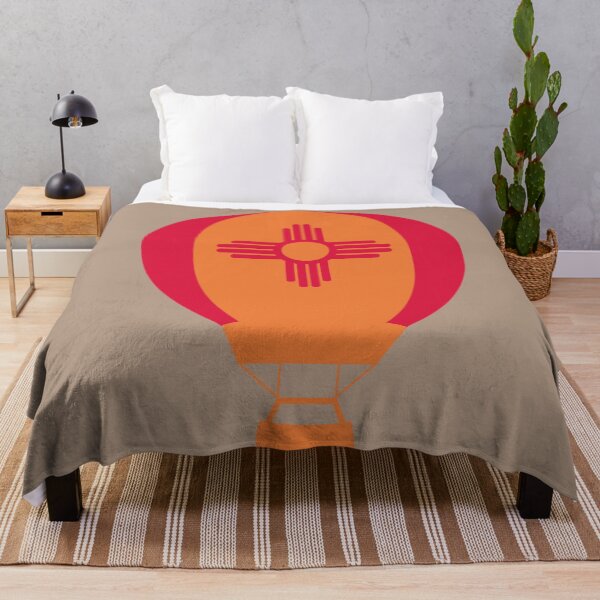Item preview, New Mexico Flag Hot Air Balloon - Red & Orange designed and sold by LatterDaze.