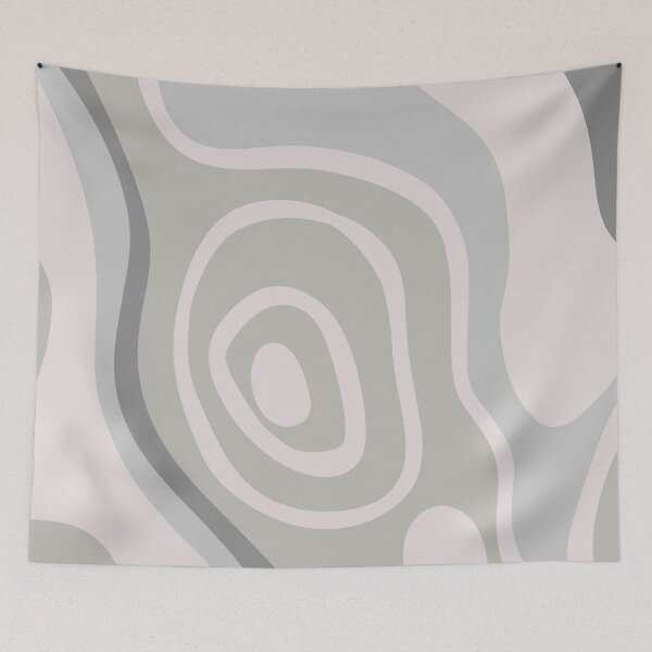 Item preview, Colorful Liquid Swirl Abstract Maximalist Pattern Retro Aesthetic Groovy Style Pale Green designed and sold by scorpiolane.