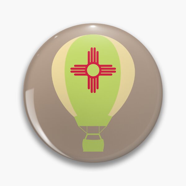 Item preview, New Mexico Flag Hot Air Balloon - Yellow & Green designed and sold by LatterDaze.