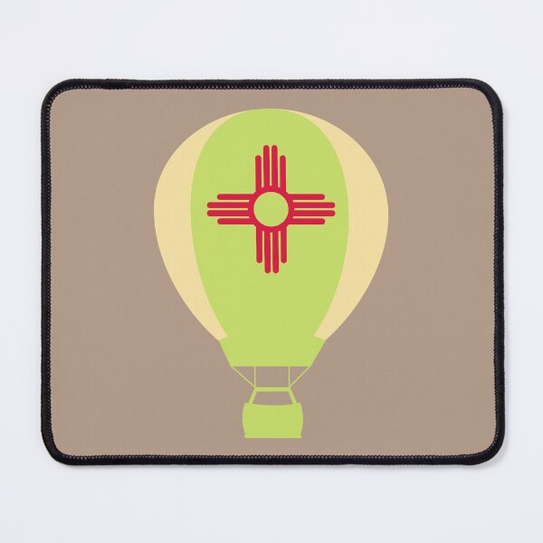 Item preview, New Mexico Flag Hot Air Balloon - Yellow & Green designed and sold by LatterDaze.