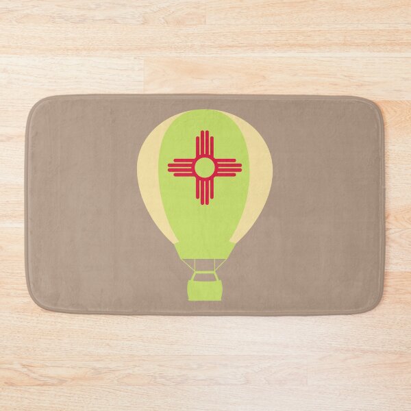 Item preview, New Mexico Flag Hot Air Balloon - Yellow & Green designed and sold by LatterDaze.