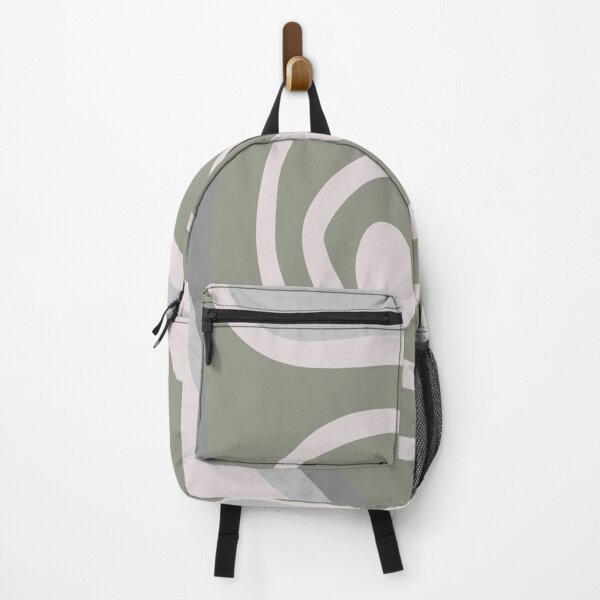 Item preview, Colorful Liquid Swirl Abstract Maximalist Pattern Retro Aesthetic Groovy Style Sage Green designed and sold by scorpiolane.