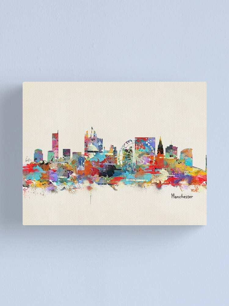 "manchester skyline" Canvas Print for Sale by brib Redbubble
