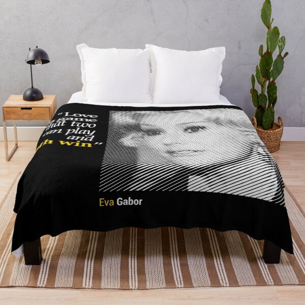 Item preview, Eva Gabor's Portrait with a Love Quote (inverse) designed and sold by emotica.