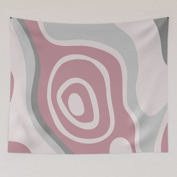 Item preview, Colorful Liquid Swirl Abstract Maximalist Pattern Retro Aesthetic Groovy Style Deep Pink designed and sold by scorpiolane.