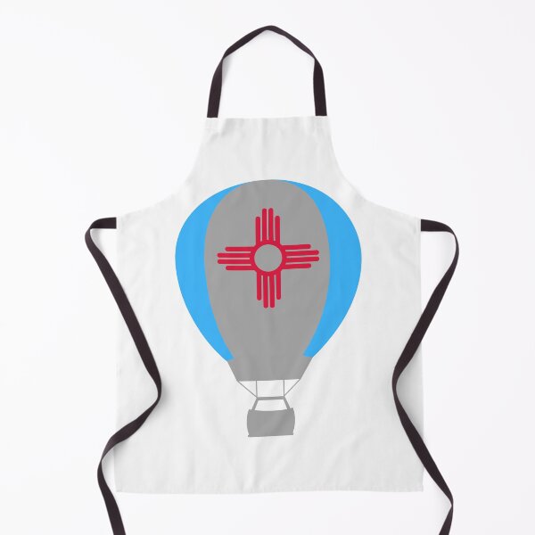 Item preview, New Mexico Flag Hot Air Balloon - Gray & Blue designed and sold by LatterDaze.