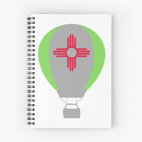 Item preview, New Mexico Flag Hot Air Balloon - Gray & Green designed and sold by LatterDaze.