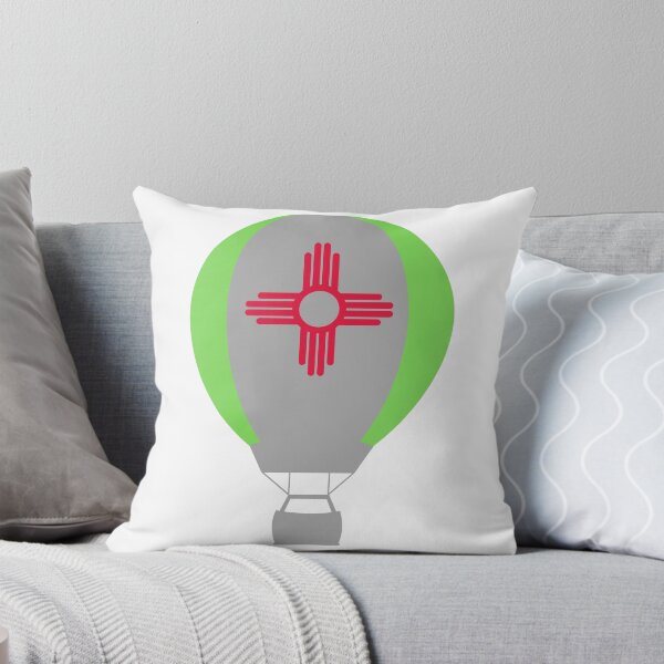 Item preview, New Mexico Flag Hot Air Balloon - Gray & Green designed and sold by LatterDaze.