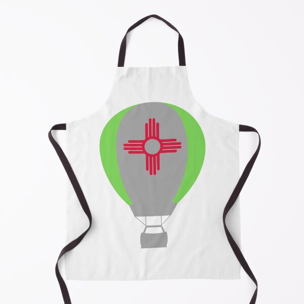 Item preview, New Mexico Flag Hot Air Balloon - Gray & Green designed and sold by LatterDaze.