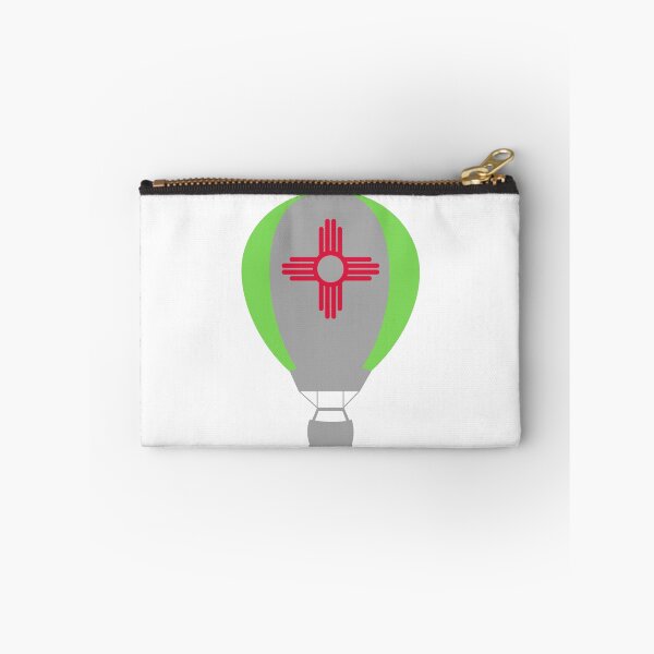 Item preview, New Mexico Flag Hot Air Balloon - Gray & Green designed and sold by LatterDaze.