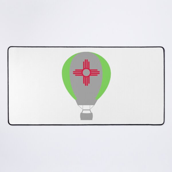 Item preview, New Mexico Flag Hot Air Balloon - Gray & Green designed and sold by LatterDaze.