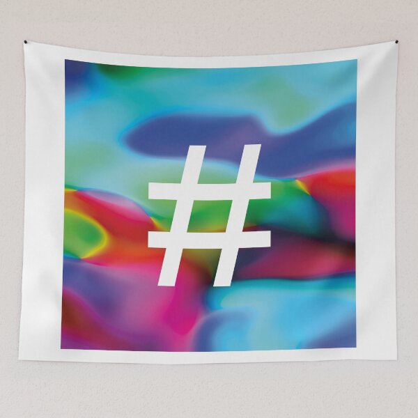 Item preview, Alphabet Flower Power "#" designed and sold by Hell-Prints.