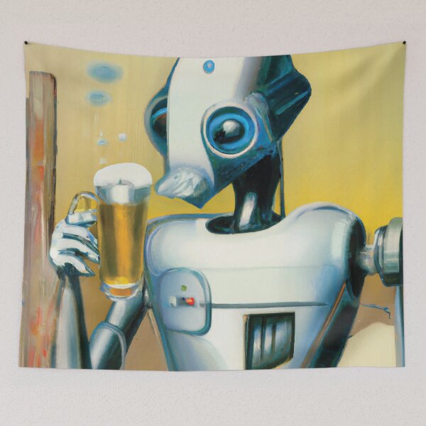 Item preview, Beer loving Robots designed and sold by bullshirter.